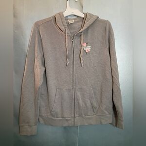 PINK Victoria's Secret Gray Zip-Up Hoodie